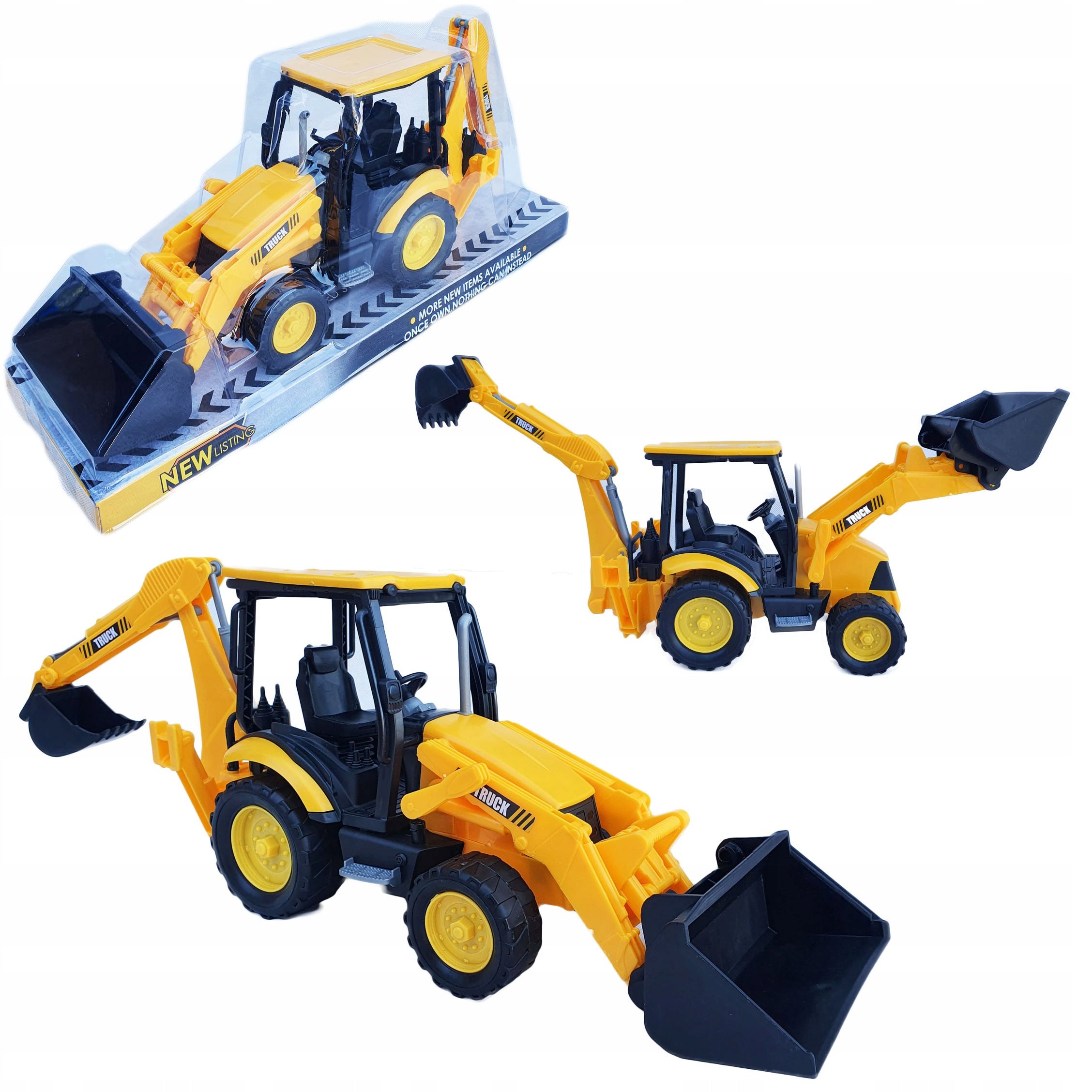 DUŻA KOPARKA KOPARKO ŁADOWARKA TRAKTOR RUCHOME ELEMENTY ZABAWKA DLA DZIECI