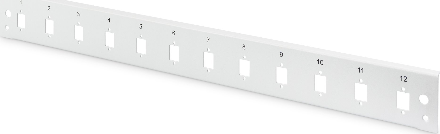 Digitus Digitus Płyta czołowa do światłowodowego panelu krosowego 12x LC duplex 1U (do DN-96200-QL), szary