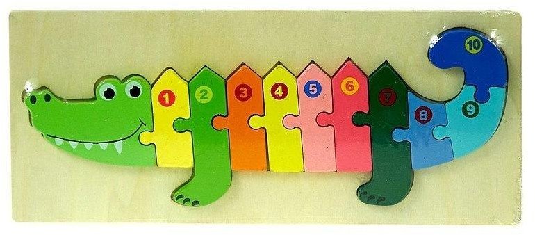 Puzzle drewniane Krokodyl