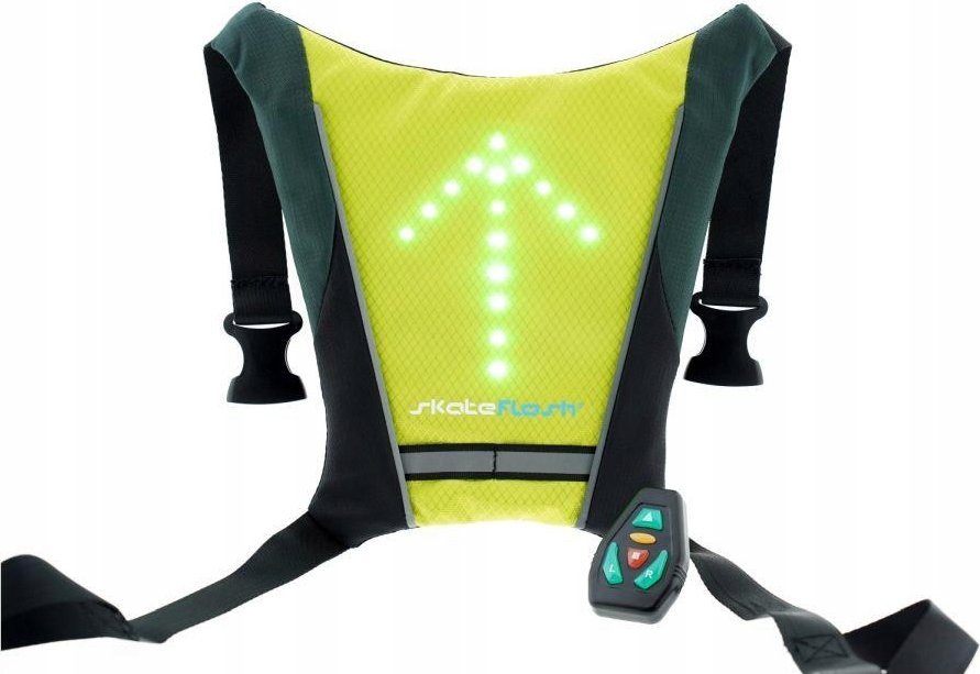 Skateflash Bezpieczna Kamizelka Skate Flash Vest LED 800 mAh
