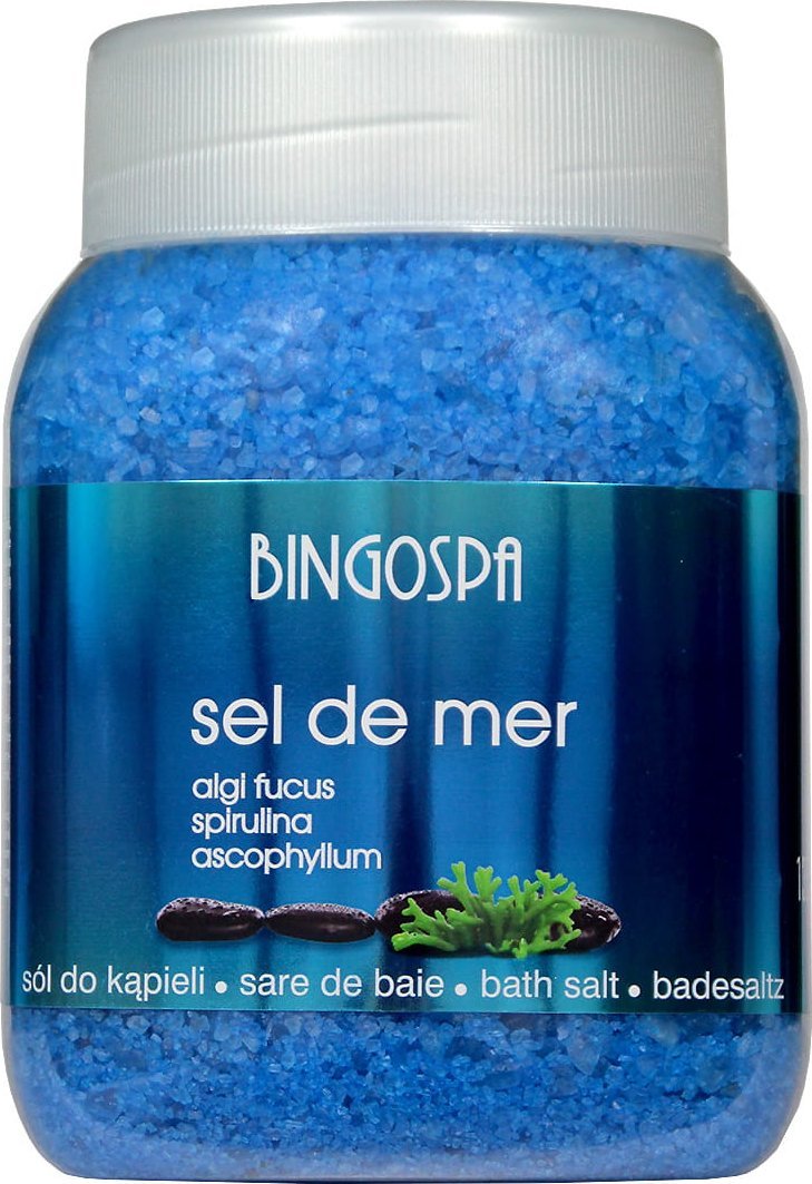 BingoSpa Sól do kąpieli Sel de Mer Morska z algami Fucus/Spirulina i Ascophyllum 1350g