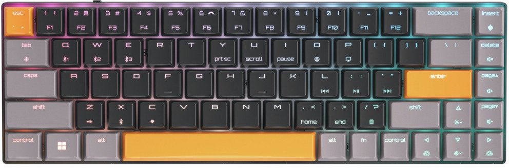 Klawiatura Cherry MX-LP 2.1 Compact Wireless klawiatura Gaming RF Wireless + Bluetooth QWERTY US English Czarny