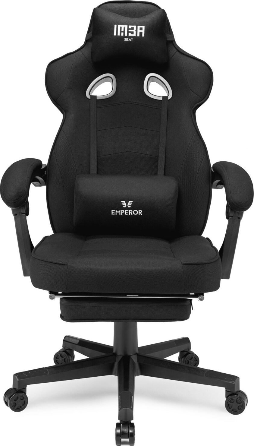 Fotel IMBA Seat Fotel gamingowy IMBA EMPEROR II (TKANINA BLACK)