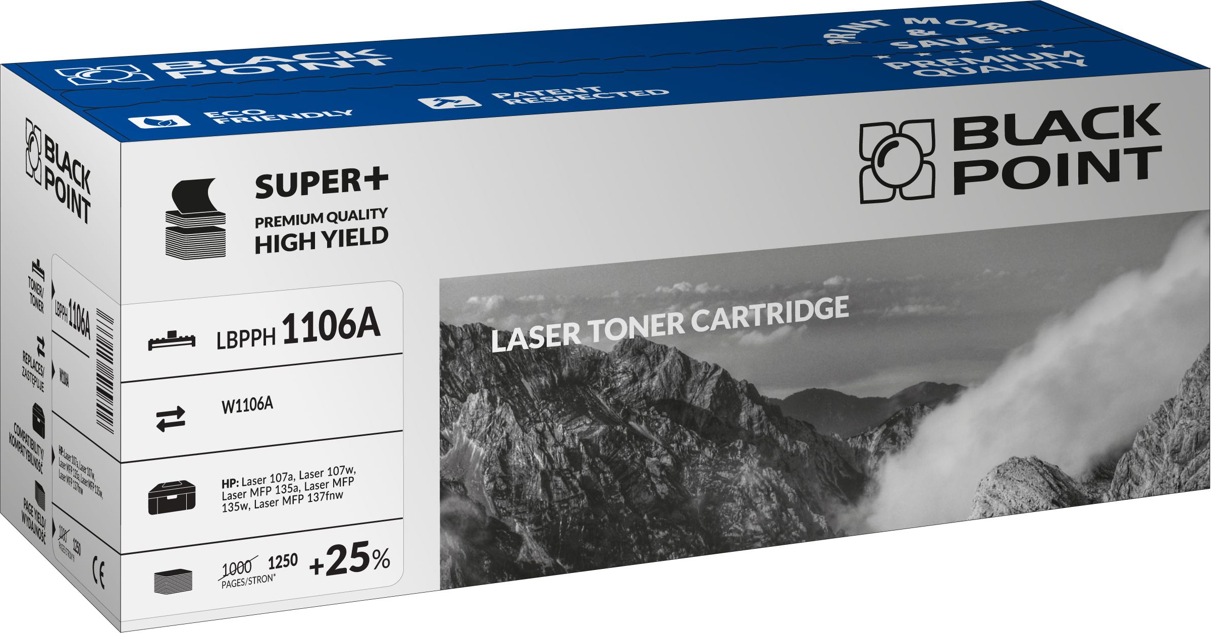 Toner Black Point LBPPH1106A Black Zamiennik 106A (LBPPH1106A)