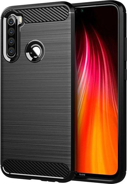 Hurtel Carbon Case elastyczne etui pokrowiec Xiaomi Redmi Note 8 czarny uniwersalny
