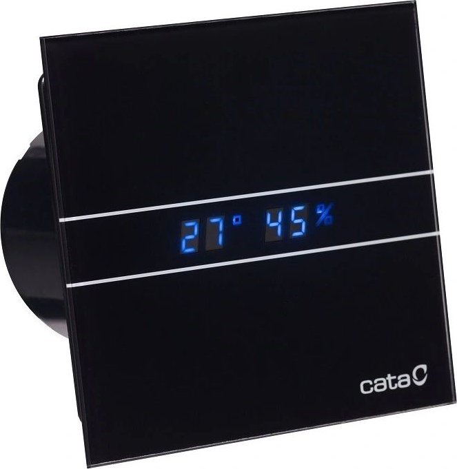 Cata Wentylator łazienkowy CATA E100 GTH Czarny z czujnikiem wilgotności