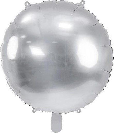 Party Deco Balon foliowy okrągły Pastylka 59cm srebrny