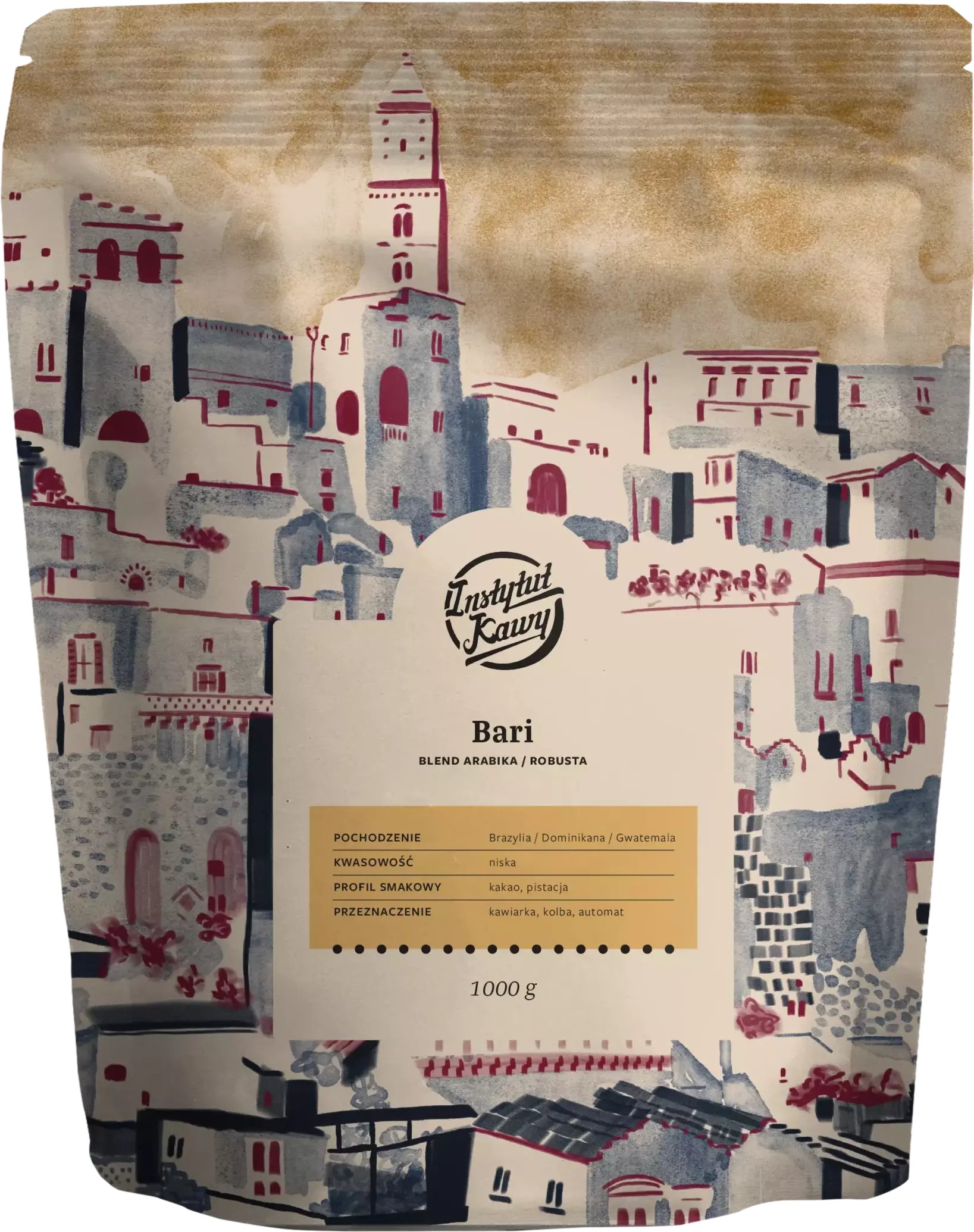 Kawa ziarnista Instytut Kawy Bari 1 kg