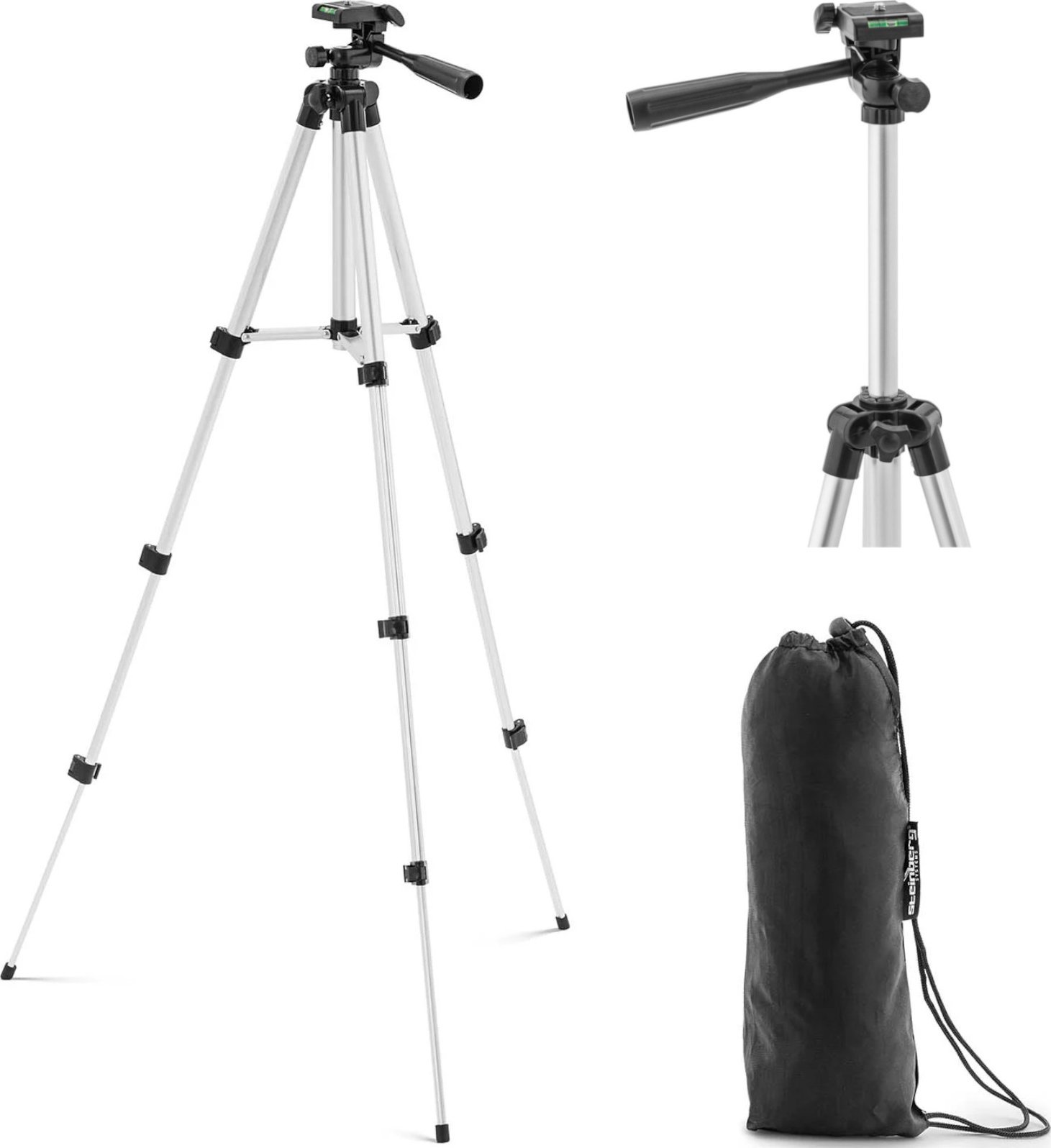 Steinberg Statyw tripod do lasera krzyżowego aparatu 35-100 cm gwint 1/4'' Statyw tripod do lasera krzyżowego aparatu 35-100 cm gwint 1/4''