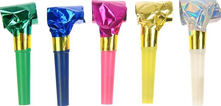 Party Deco Gwizdki holograficzne, mix, 20 szt. uniwersalny