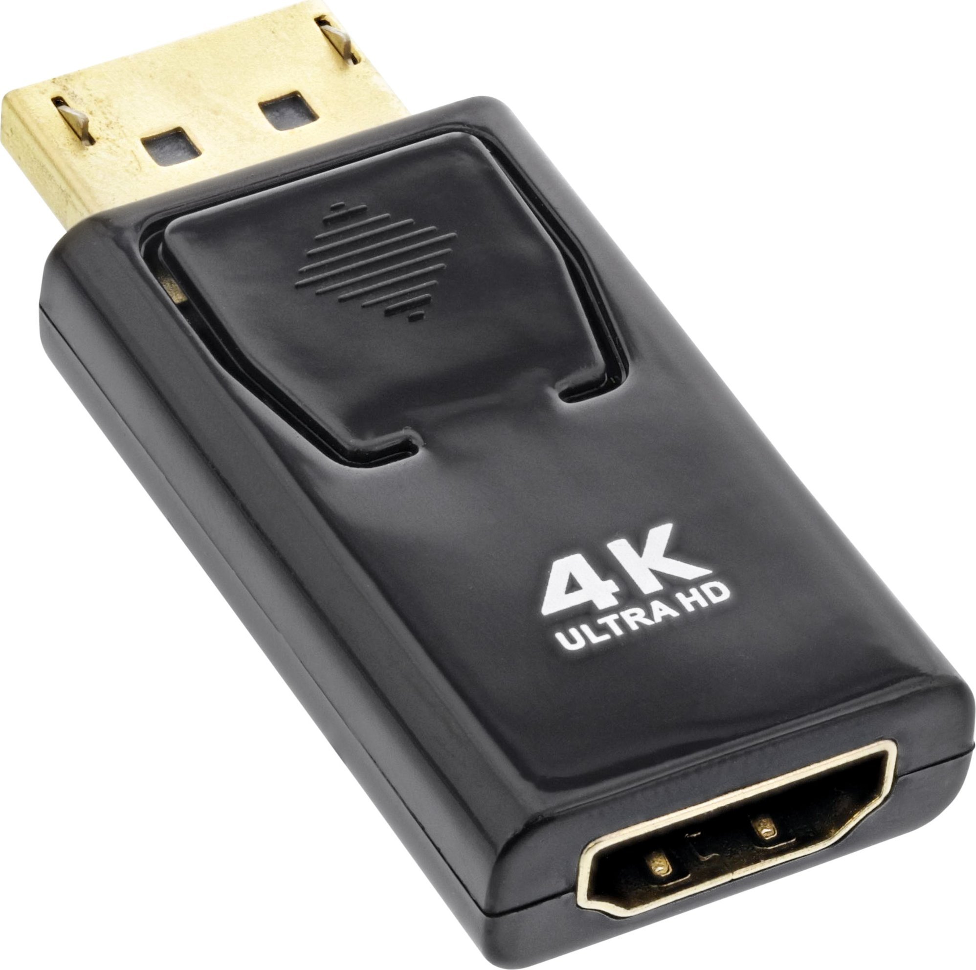 Adapter AV InLine InLine® DisplayPort Adaptor, DisplayPort male to HDMI female, 4K/60Hz, with Audio, black
