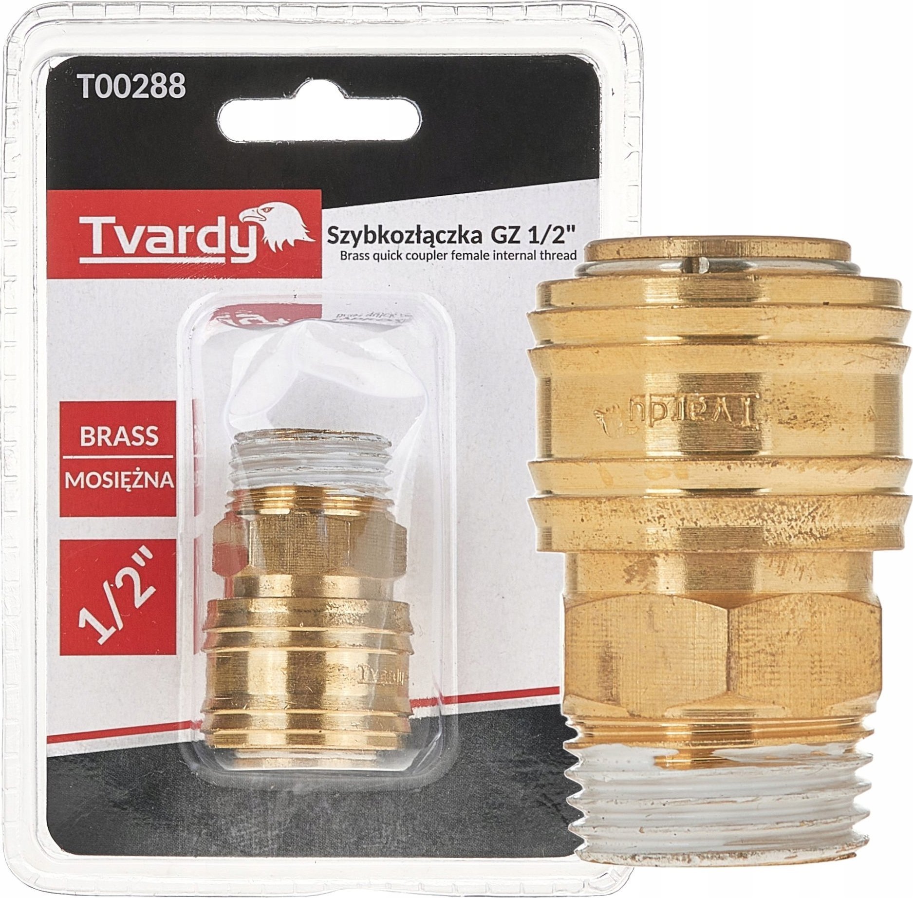 Szybkozłączka mosiężna GZ 1/2" typ żeński (1/10/100)