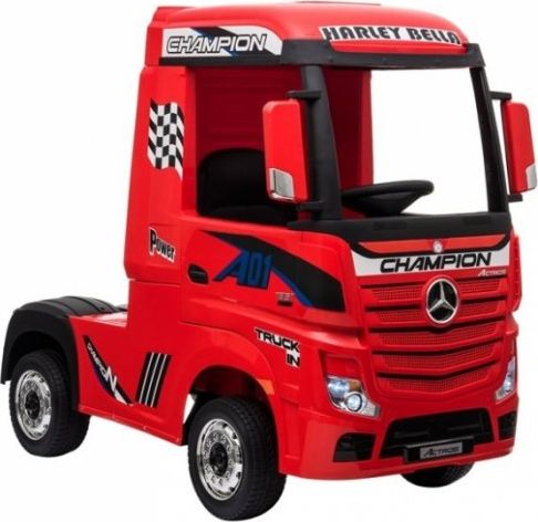 Lean Sport Auto na Akumulator Mercedes Actros Czerwone