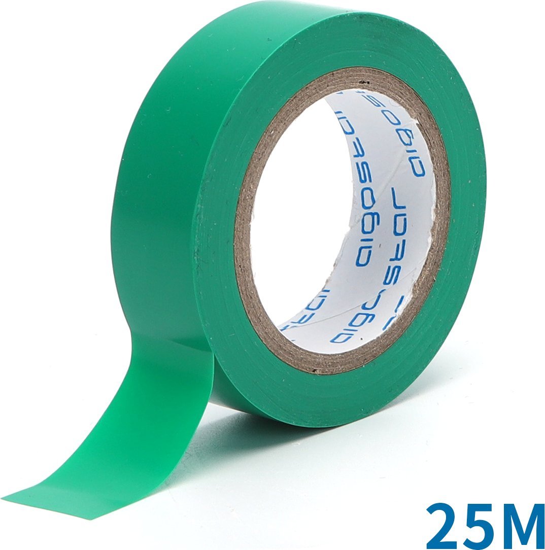 Aigostar Taśma elektroizolacyjna PWC 0,13x17x25 m zielona Taśma elektroizolacyjna PWC 0,13x17x25 m zielona
