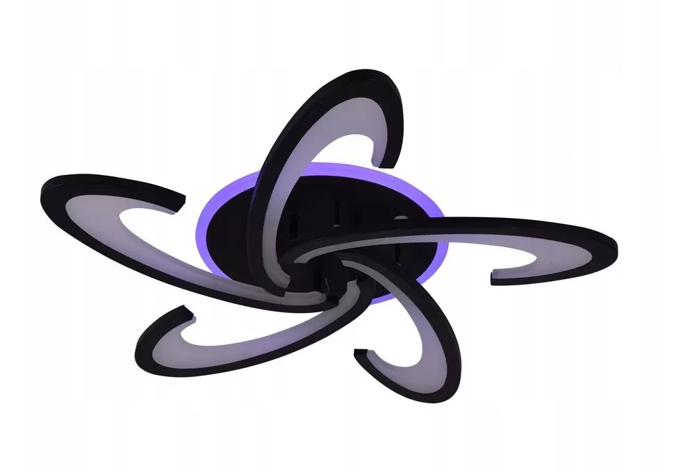 Nowoczesna Lampa Sufitowa RGB Plafon LED z Pilotem BT