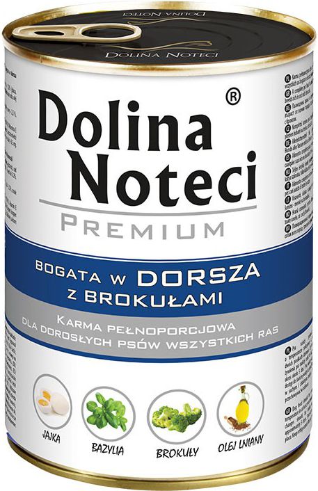 Dolina Noteci Premium bogata w dorsza z brokułami 400 g