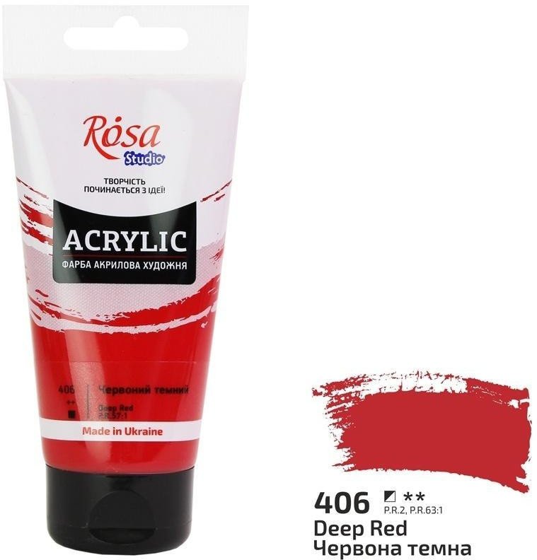 Farba akrylowa dark red 406 75ml