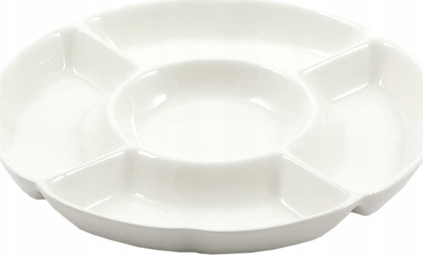 Florina Okrągła taca do przekąsek Convivio - Biały, 35.5 cm