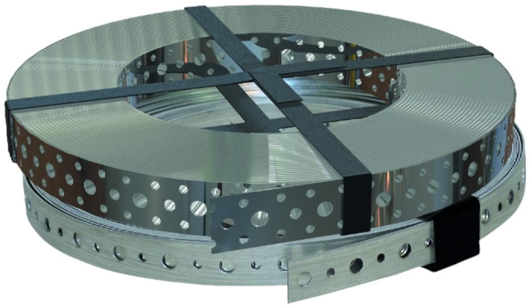 STEEL STRAP 20X0.7/10M 2 HOLES 90014