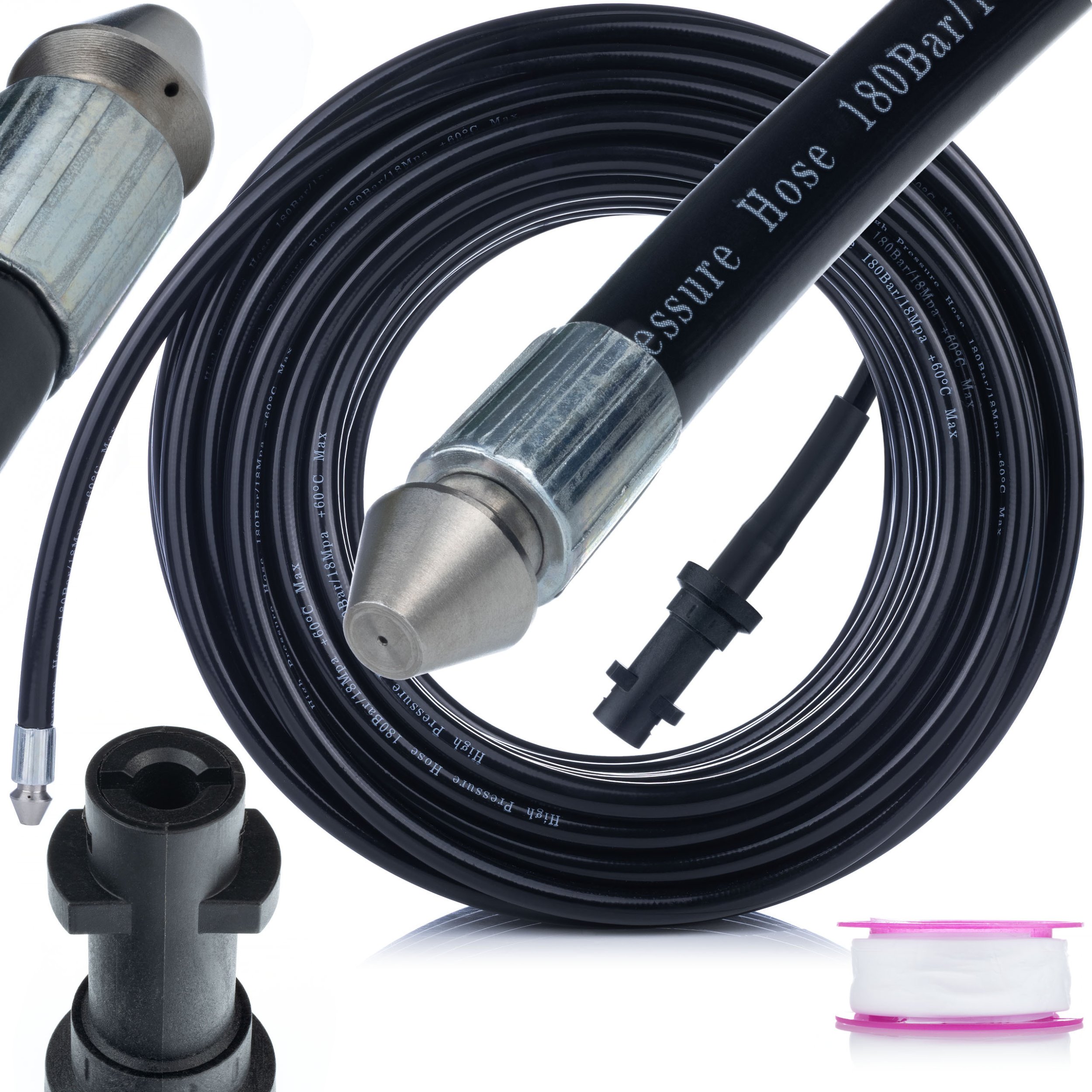 WĄŻ DO CZYSZCZENIA KANALIZACJI 30M KARCHER K2 K3 K4 K5 K6 K7 NA BAYONET 1+3