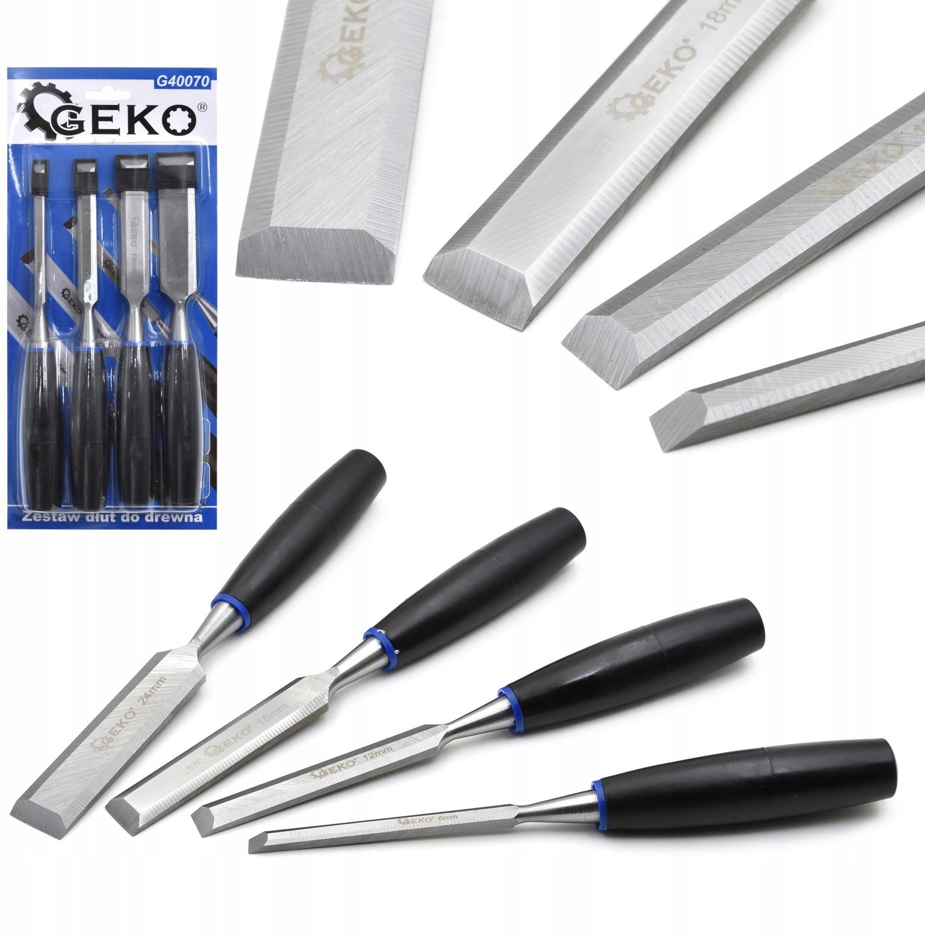 Zestaw dłut do drewna 4el. 6-24mm(40)