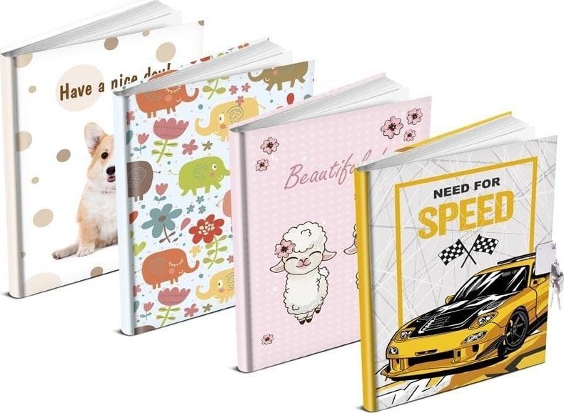 MFP paper pamiętnik z zamknięciem MIX8 (140x190mm) 7510175