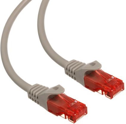 Maclean RJ-45/RJ-45, kat.6, U/UTP, szary, 3m (MCTV-303S)