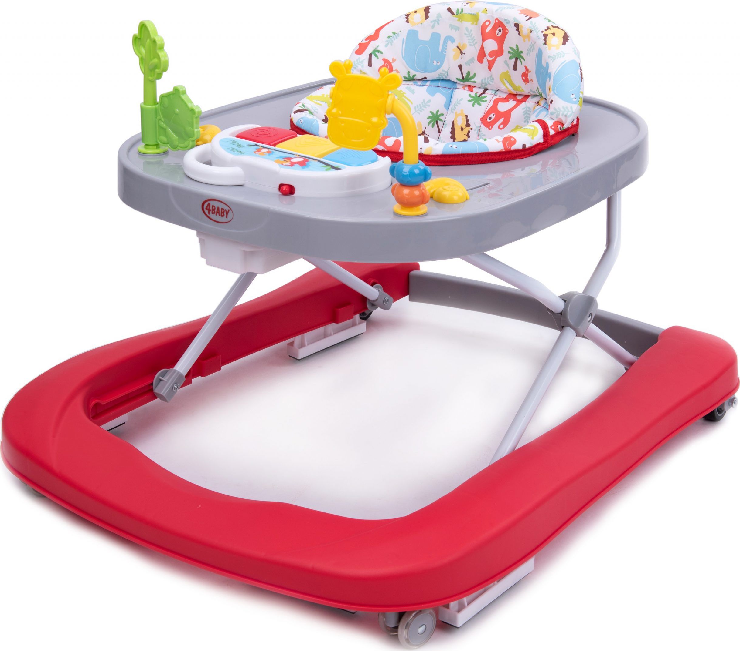 4Baby Chodzik Walk’n Push Czerwony