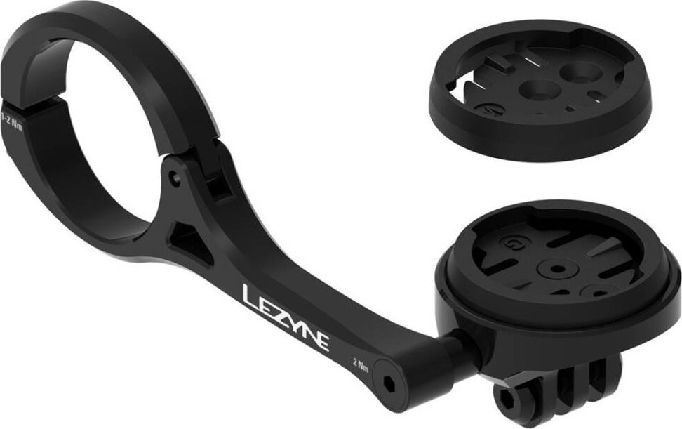 Uchwyt na kierownicę Lezyne GPS Forward Mount do licznika Garmin, Wahoo, GoPro, czarny