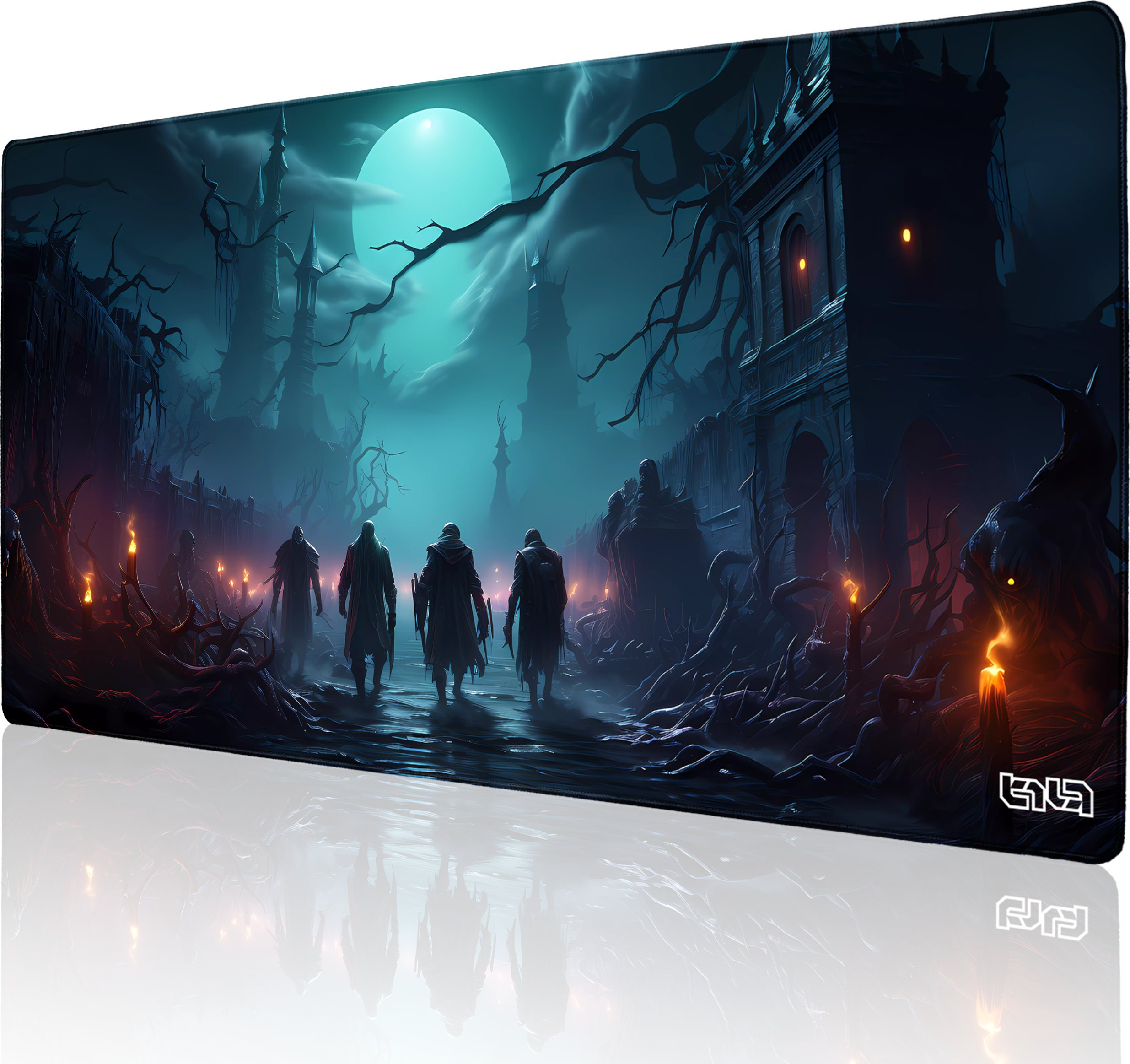 Podkładka Tilt DUŻA PODKŁADKA POD MYSZKĘ Zmutowany Cmentarz 100x50 TILT Antypoślizgowa XL