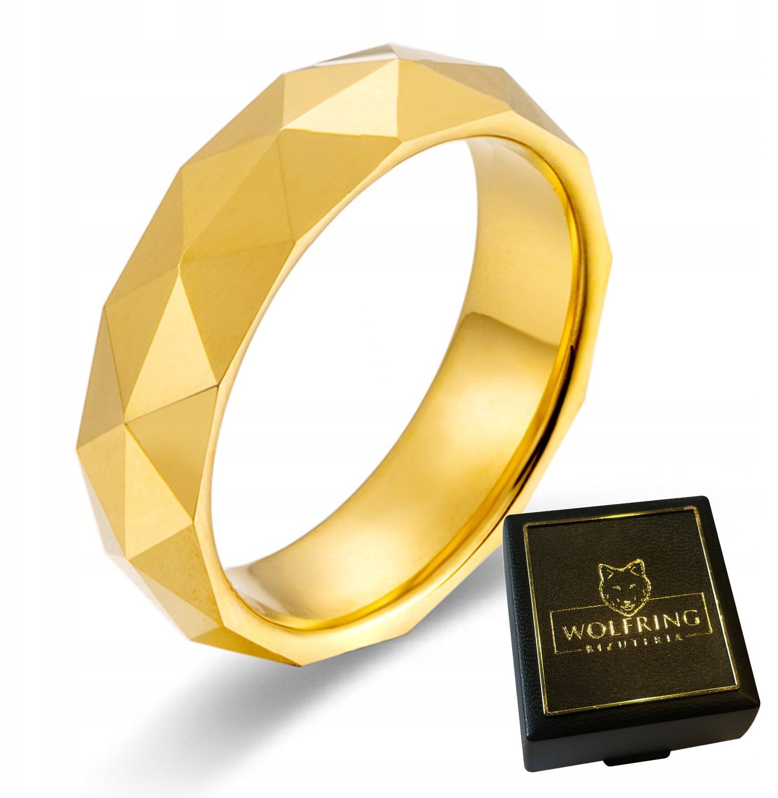 OBRĄCZKA PIERŚCIEŃ z Wolframu WOLFRING EU25 US11