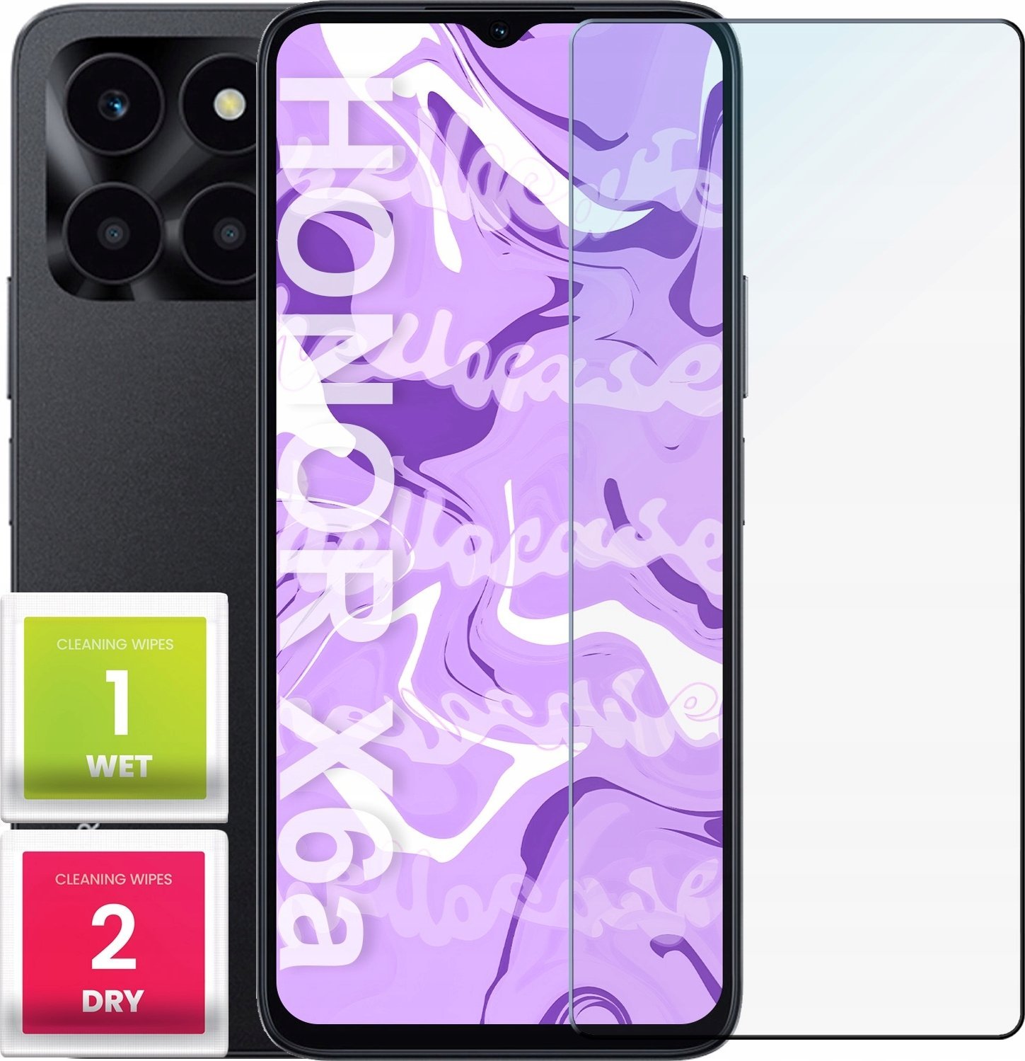 Hello Case Szkło Hartowane do Honor X6a (szybka 9H, płaskie 2.5D, ochronne, szybka)