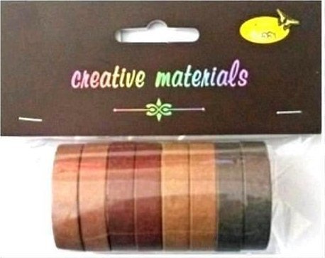 Taśmy papierowe brązowe 10mm 8szt