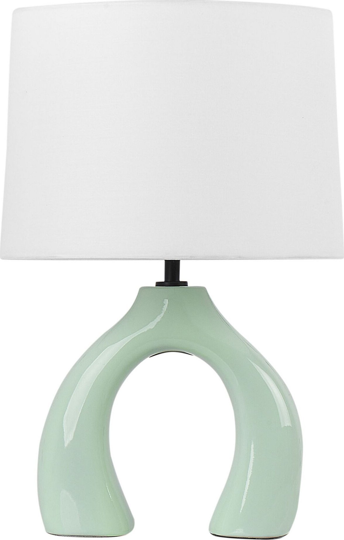 Lampa stołowa Beliani Lampa stołowa ceramiczna jasnozielona ABBIE