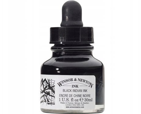 Draw Ink 030 Black Indian ink 30 ml (m pipett) 030