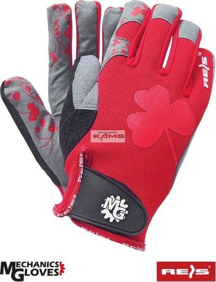 R.E.I.S. RVOLCANO - rękawice ochronne ze skóry syntetycznej z oddychającym materiałem, idealne dla kobiet 7