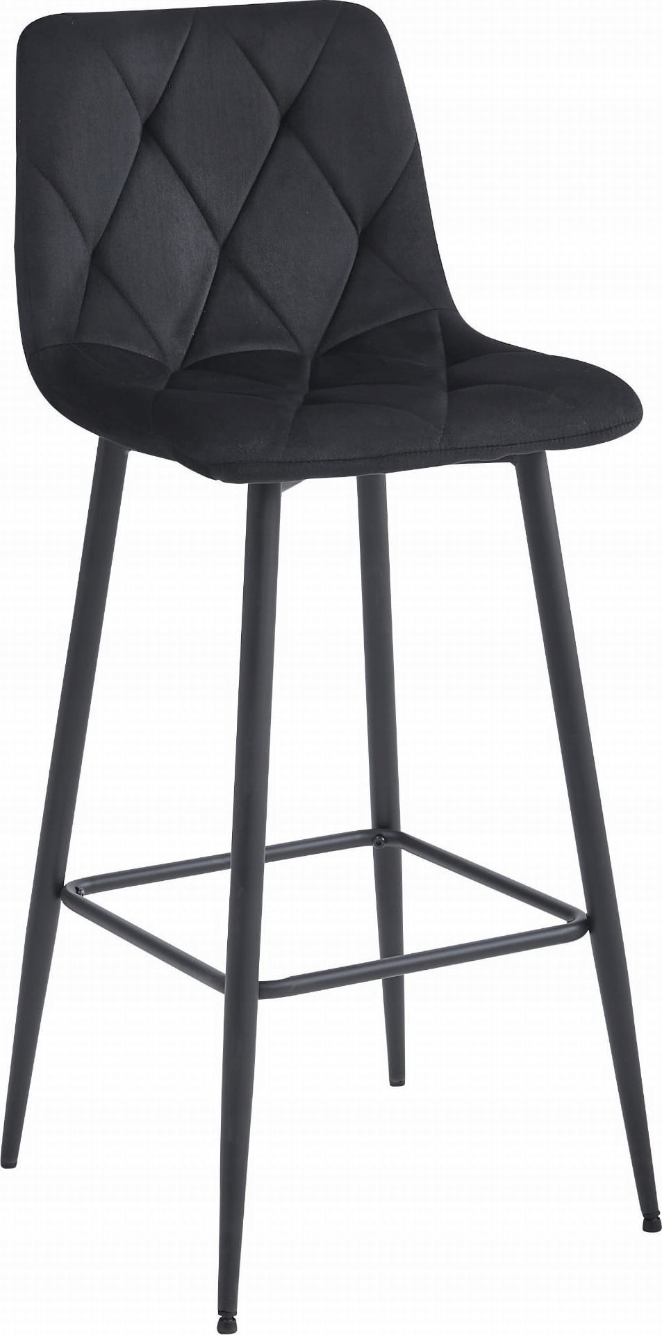 Leobert Hoker NADO - czarny aksamit / nogi czarne x 1