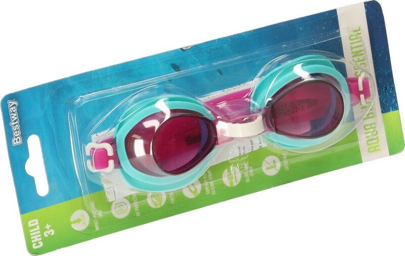 KIK BESTWAY 21002 Okulary dziecięce do pływania różowe 3+