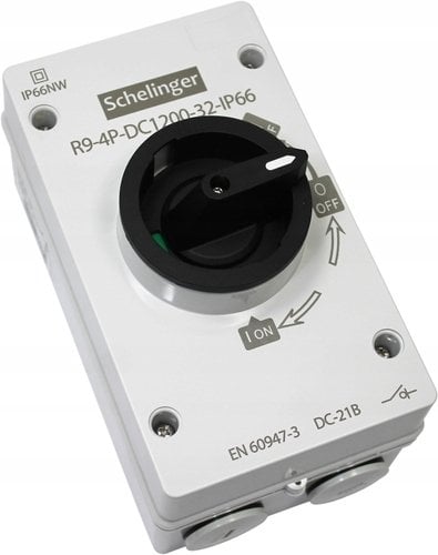 Rozłącznik izolacyjny 32A 4P PV 1200V DC IP66