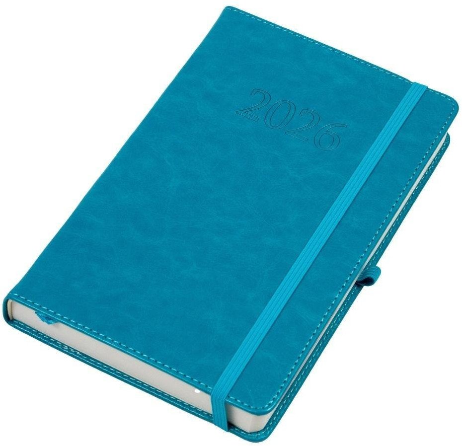 Kalendarz 2026 A5 dzienny Jazz turkusowy