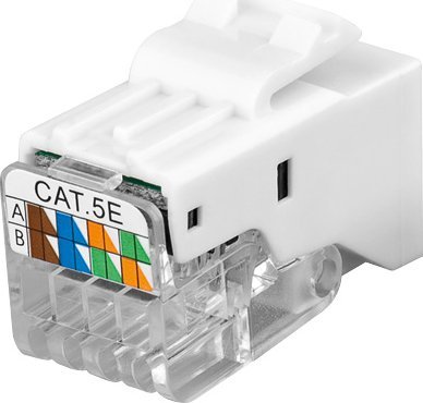 Goobay CAT 5e gniazdo Keystone RJ45, UTP, 100 MHz