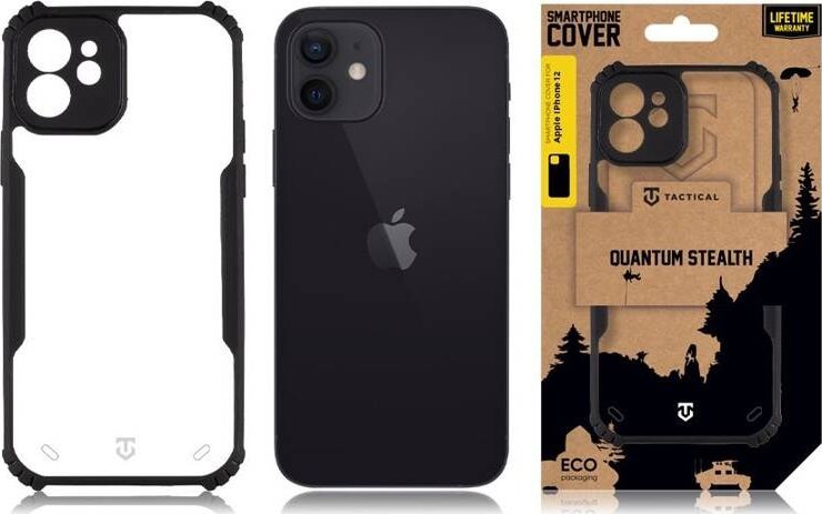 Tactical Quantum Stealth Cover for Apple iPhone 12 Clear/Black standard