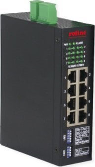Switch Roline Przemysłowy przełącznik Gigabit Ethernet ROLINE, 8 portów, zarządzany przez Internet