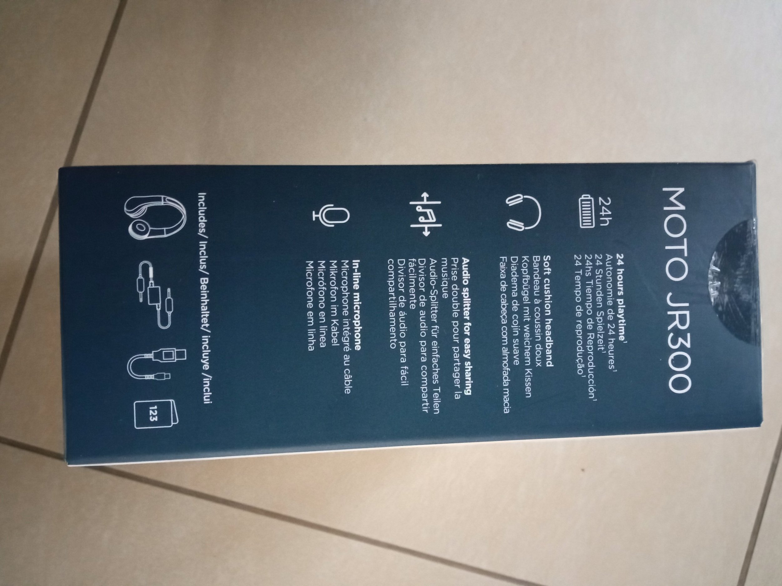 Słuchawki Hama MOTOROLA słuchawki bluetooth nauszne JR300 blue-grey