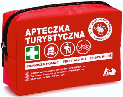 Apteczka w nylonie TURYSTYCZNA - KLESZCZOWA Luksell