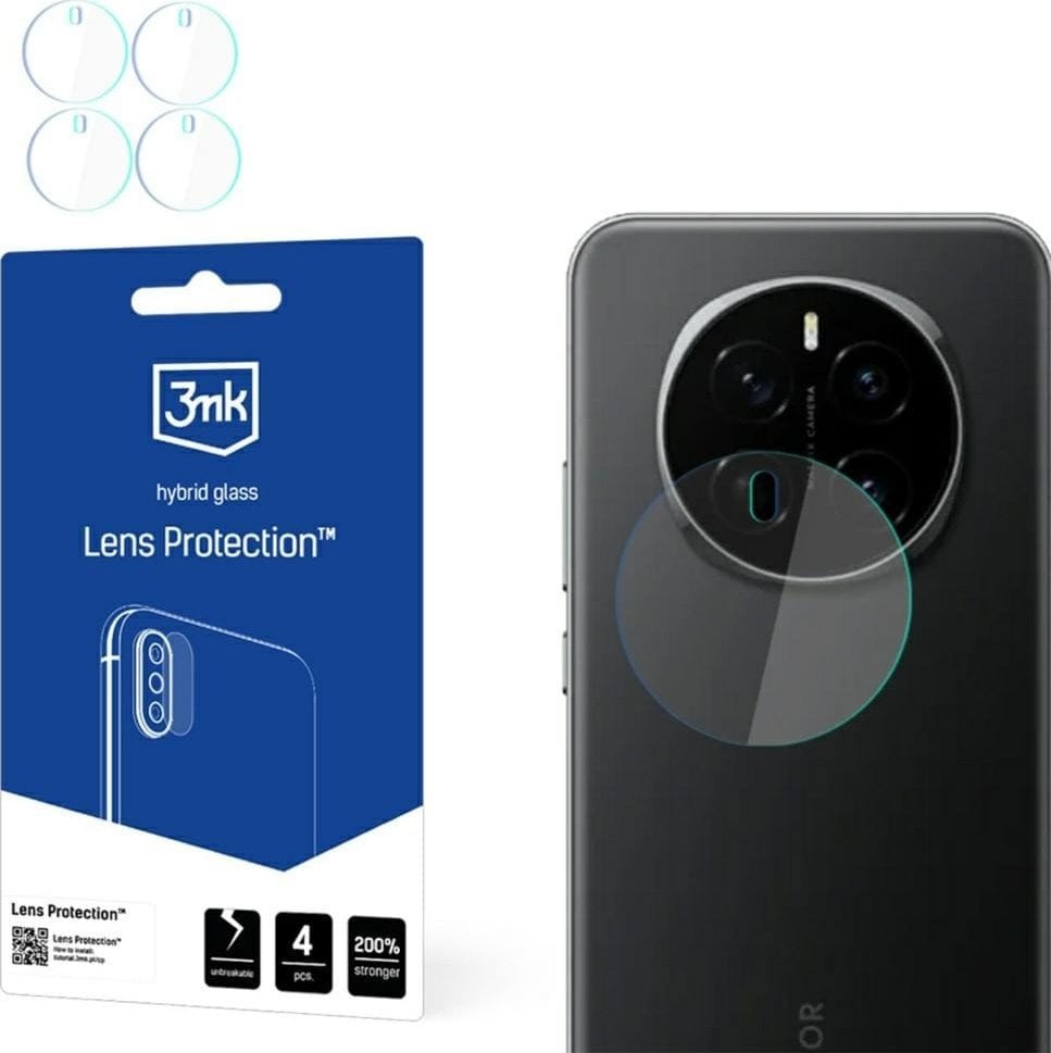 Ochrona na obiektyw aparatu 3MK Lens Protect do Honor magic 7 Pro 4szt