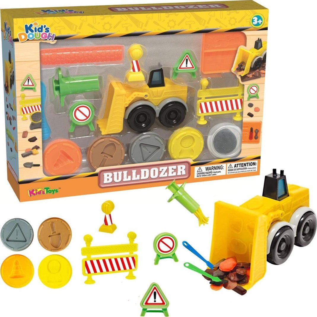 MASA PLASTYCZNA CIASTOLINA BULDOŻER 1SZT