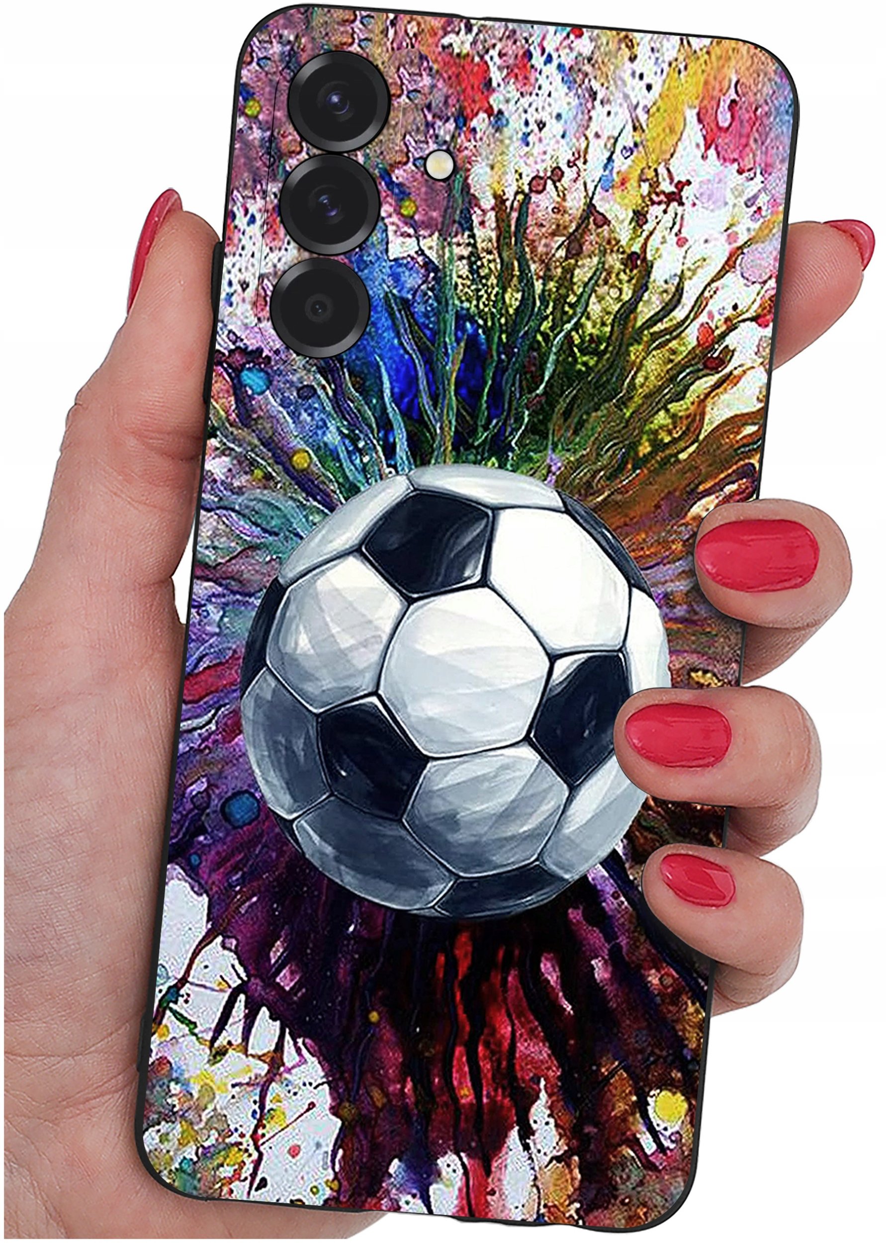 ETUI do Samsung A56 5G | WZORY | SILIKONOWE MATT CASE + SZKŁO 9H