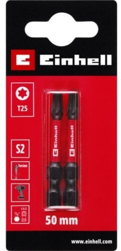 BITY SKRĘTNE T25 S2 50 MM 2 SZT.