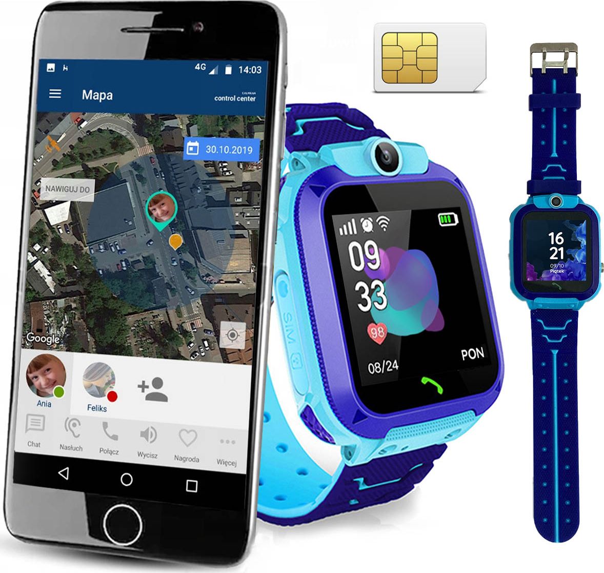 Smartwatch Calmean Child Watch Easy Niebieski